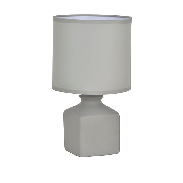 COREP - Lampe à poser céramique mat Ida Cendre - Culot E14 - 40W - large