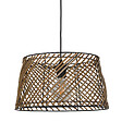 COREP - Suspension dôme métal rotin - 36cm - E27 - vignette