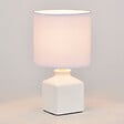COREP - Lampe de table céramique mate Ida - Blanc - E14 40W - vignette