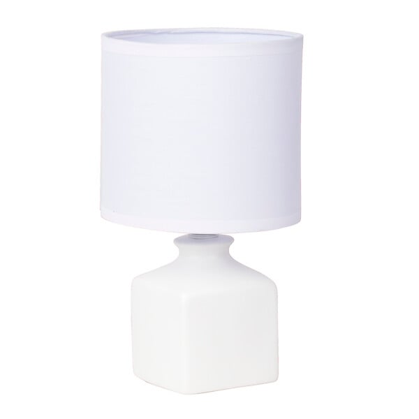COREP - Lampe de table céramique mate Ida - Blanc - E14 40W - large