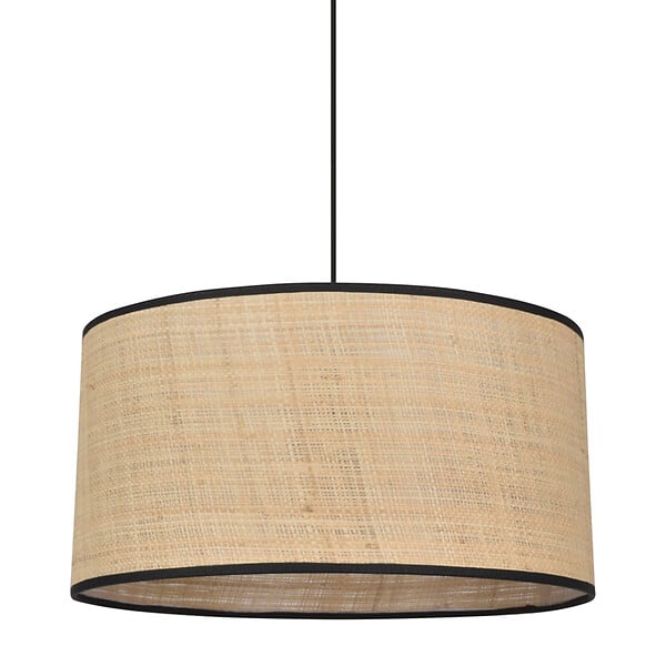 COREP - Suspension cylindre Raphia - Naturel - D38xH19cm - 100W - large
