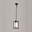 COREP - Suspension alu cylindrique - Syracuse - Noire - E27 100W - vignette