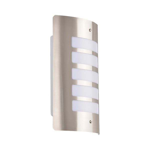 COREP - Applique murale métal Demi-lune - Nickel brossé - IP44 E27 - large