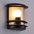 COREP - Applique murale demi-lune aluminium Cagliari - Noir - IP44 - vignette