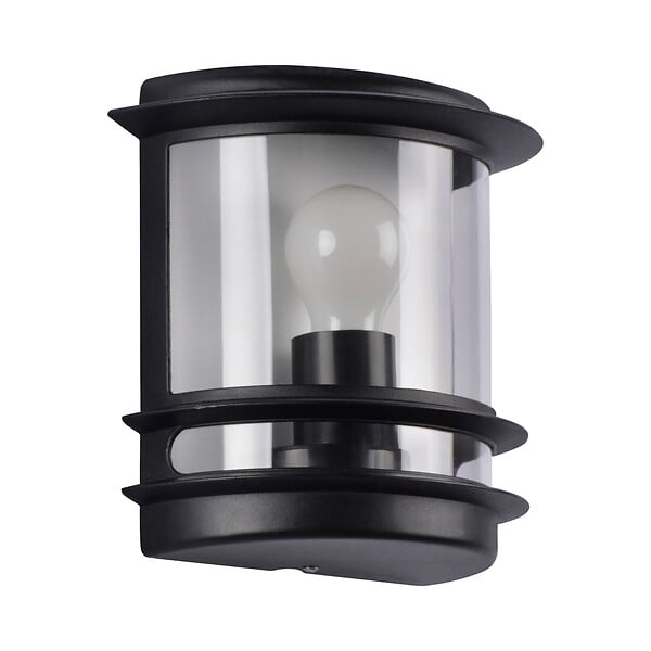 COREP - Applique murale demi-lune aluminium Cagliari - Noir - IP44 - large