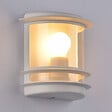 COREP - Applique murale extérieure aluminium Cagliari Blanc IP44 - vignette