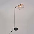 COREP - Lampadaire sur pied - Métal - Indah noir rotin - 171cm - vignette