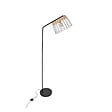 COREP - Lampadaire sur pied - Métal - Indah noir rotin - 171cm - vignette