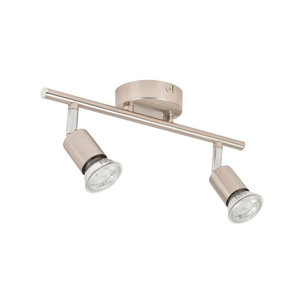 COREP - Spot intérieur aluminium Andy Aluminium brossé 2 lumières - large