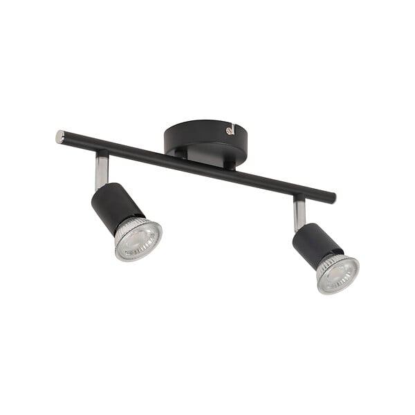 COREP - Spot LED 2 lumières orientables - Métal noir mat - GU10 5W - large