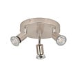 COREP - Plafonnier 3 lumières métal - Noir mat - GU10 LED - vignette