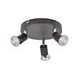 COREP - Plaf 3l gu10Led andy noir mat - vignette