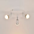 COREP - Plafonnier 3 lumières métal blanc orientable GU10 LED - vignette