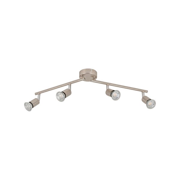 COREP - Spot 4 lumières Andy aluminium brossé GU10 - large