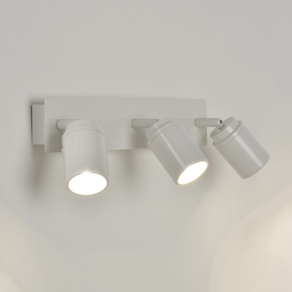 COREP - Spot 3 lumières métal Lily Blanc IP44 - large