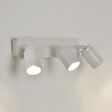 COREP - Spot 3 lumières métal Lily Blanc IP44 - vignette