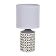 COREP - Lampe à poser céramique Antibes Gris-blanc E14 - vignette