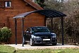 HABRITA - Carport aluminium - Gris anthracite - L.485xH.250xP.301.5cm - vignette