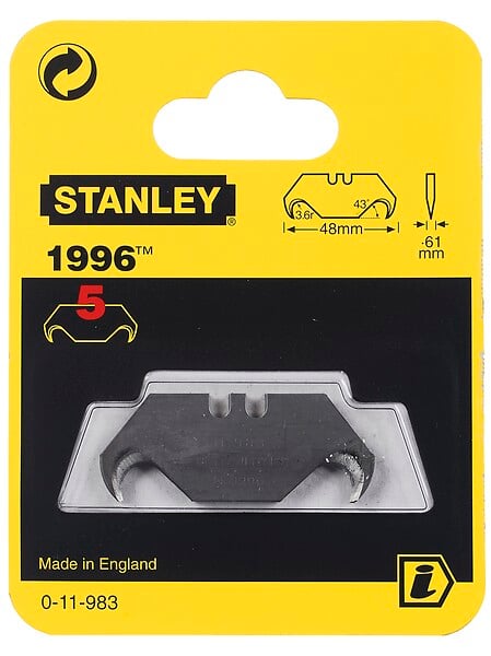 STANLEY - Lame couteau 1996 ss trou x5 - large