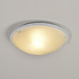 COREP - Plafonnier rond Bianca en verre dépoli - Blanc - Diam.28cm - vignette