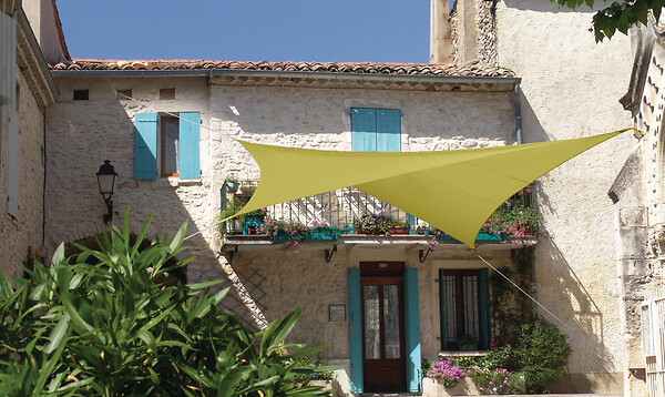 JARDILINE - Voile d'ombrage carrée Serenity - Vert anis - L.360xH.360cm - large