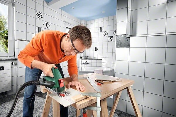 BOSCH - Scie circulaire multifonction 400W BOSCH PKS 16 MULTI - large