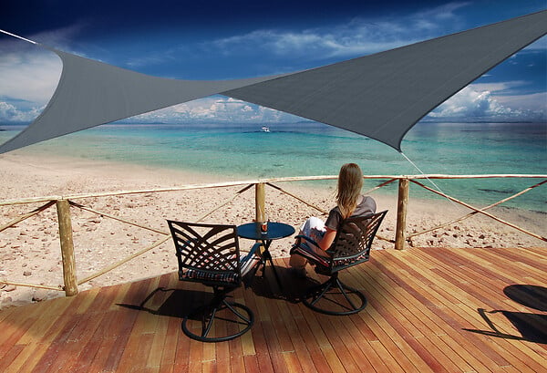 JARDILINE - Voile d'ombrage carrée polyéthylène Austral - L.360xH.360cm - large