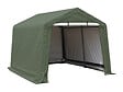 HABRITA - Abri de jardin en toile renforcée - Vert foncé bicolore - L.3.65xP.3.65xH.2.44m - vignette