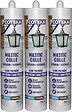COTEKA - Lot 3 mastics extérieur blanc 3x290ml - vignette