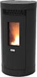 QLIMA - Poêle à granulés acier Amadea 116 noir 11,6kW - vignette