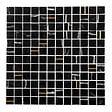 MAT INTER - Mosaïque en marbre EVANS - Noir et or - L.29,7xl.29,7cm - vignette