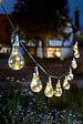 SMARTSOLAR - Guirlande solaire verre Eureka - Blanc chaud - 10 ampoules - vignette