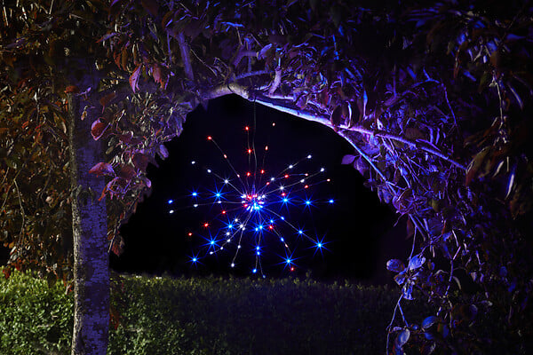 SMARTSOLAR - Lampion solaire décoratif - Pluie d'Etoiles - 84 LEDs - large