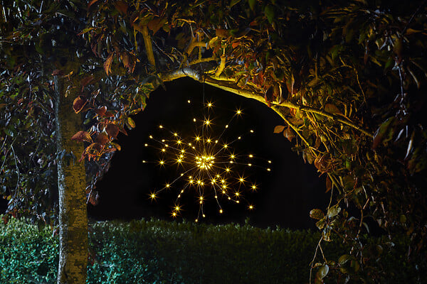 SMARTSOLAR - Lampion solaire décoratif - Pluie d'Etoiles - 84 LEDs - large