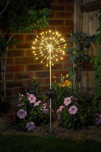 SMARTSOLAR - Balise solaire décorative Pluie d'Etoiles - 120 LEDs - large