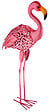 SMARTSOLAR - Flamant rose décoratif solaire en métal - H.76cm - vignette