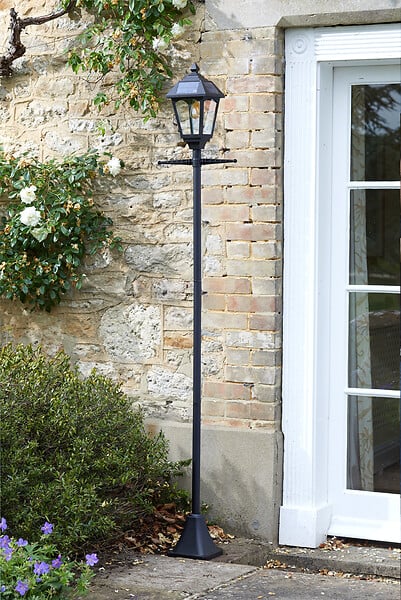 SMARTSOLAR - Lampadaire solaire de jardin Lanterne 170cm 100 lumens - large