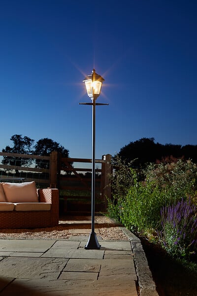 SMARTSOLAR - Lampadaire solaire de jardin Lanterne 170cm 100 lumens - large