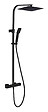 ESSEBAGNO - Colonne de douche thermostatique - Quatros - Noir - 30x30cm - vignette