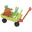 ANDRONI - Chariot de jardin pour enfant en plastique Androni - Multicolore - 11 accessoires - vignette