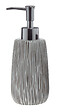 MSV - Distributeur de savon liquide polyrésine HOLLIS Taupe 18cm - vignette
