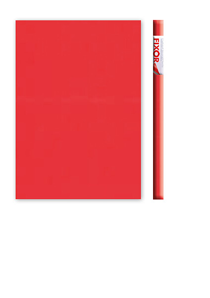 FIXOR - Rouleau adhésif décoratif rouge brillant - 2m x 45cm - large