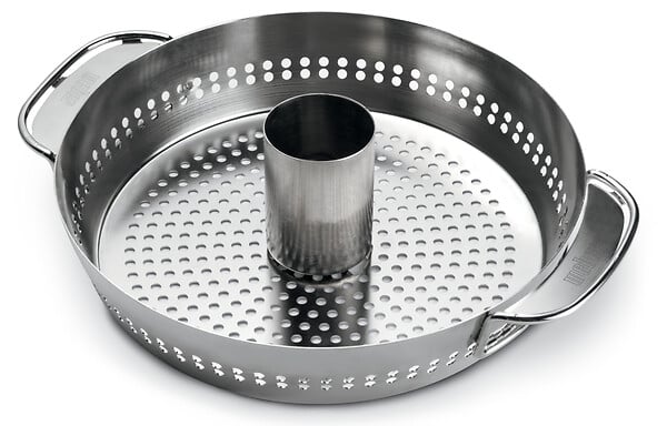 WEBER - Support cuisson poulet verticale - Acier inox - GBS - large