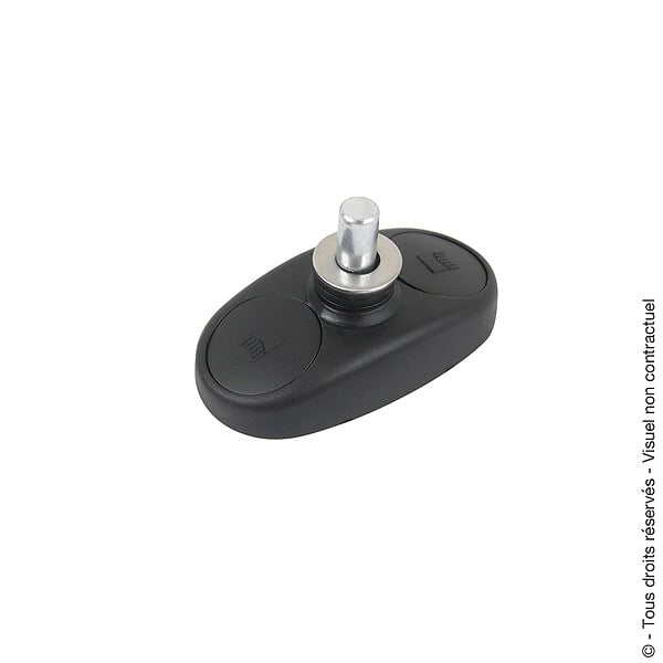 AFBAT - Crapaudine composite a visser noir - large