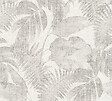 AS CREATION - Papier peint intissé Palmes - Gris/blanc - L.10,05xl.0,53m - vignette