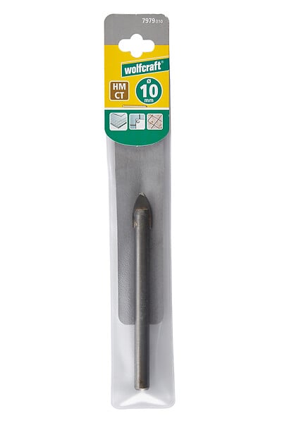 WOLFCRAFT - Foret carrelage et verre CT - 10mm - large