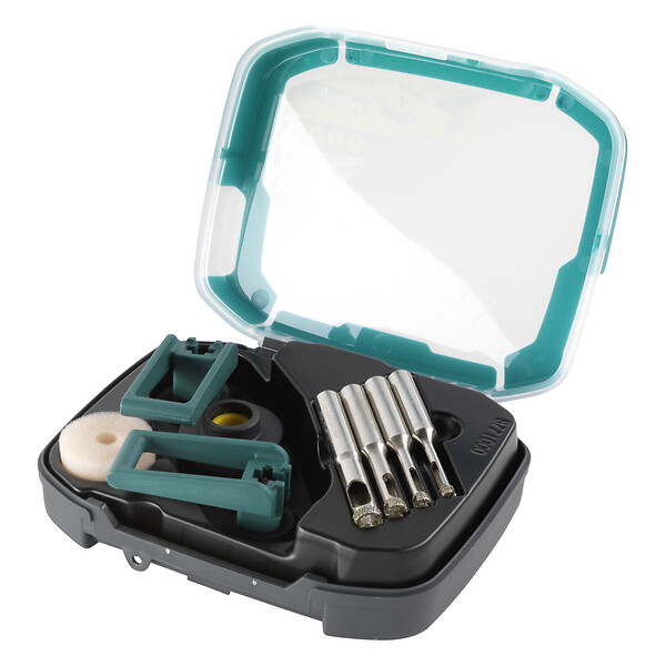 WOLFCRAFT - Coffret forets diamant Ceramic - 4 diamètres 5-6-8-10mm - large