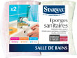 STARWAX - Lot de 2 éponges sanitaires 3 couches - vignette