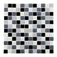 MAT INTER - Mosaïque en verre blanc, gris et noir 4mm - vignette