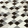 MAT INTER - Mosaïque en verre blanc, gris et noir 4mm - vignette